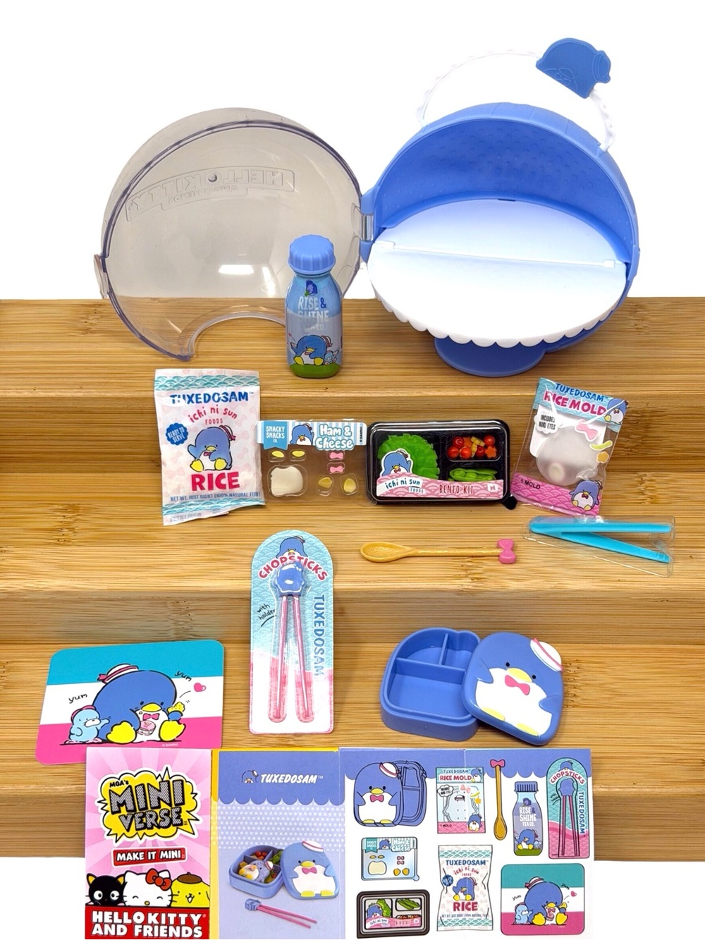 Miniverse Hello Kitty & Friends Make It Mini TuxedoSam Bento Box New Open Ball